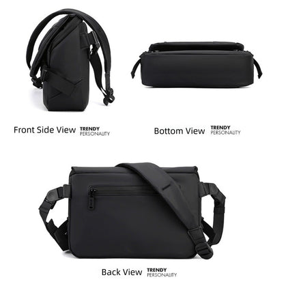 New Casual Crossbody Bag Multifunctional Large Capacity Messenger Bag Portable Shoulder Bag Men