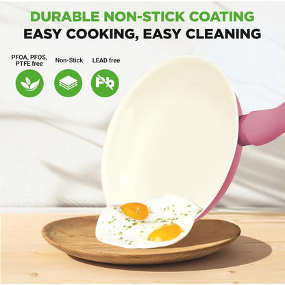 Conjunto de Panelas e Utensílios de Cozinha 54 Peças Completo Antiaderente Cerâmico com Utensílios, Assadeiras e Conjunto de Facas - Gás, Elétrico e Indução