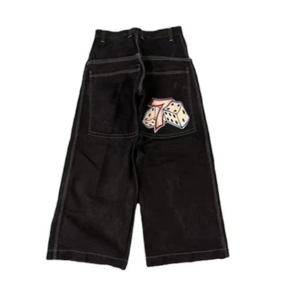 Calça Jeans Baggy Y2K masculina Harajuku anos 2000 vintage bordada de alta qualidade nova Hip Hop streetwear masculina feminina calça jeans casual de perna larga
