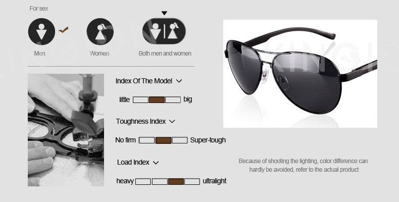 Classic Polarized Pilot Sunglasses For Male Driving Black Sun Glasses Men's Vintage Eyewear Gafas De Sol 8955