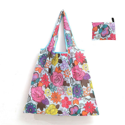 Reusable Shopping Large Bag Foldable Eco Tote With Pouch For Grocery Gym Office Supplies Beach Gear School Toys Storage Bags