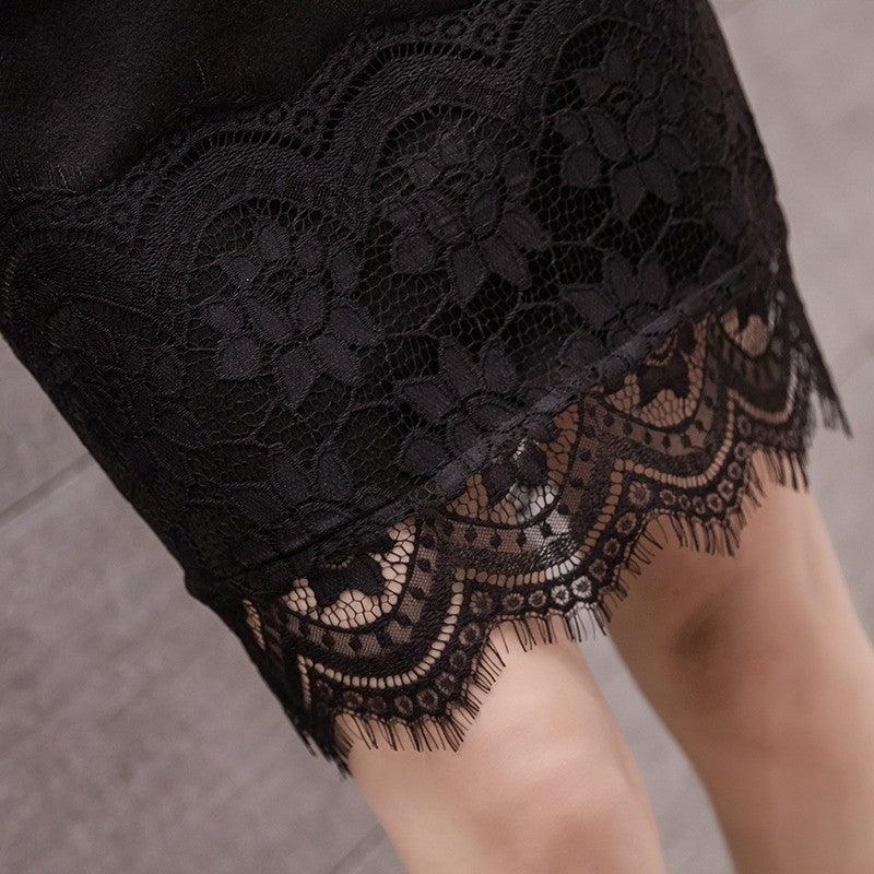 High-Waisted Slim-Fit Fresh A-Line Skirts 2025 Summer New Lace Short Plus Size Skirts Stylish INS Style Bodycon Skirt