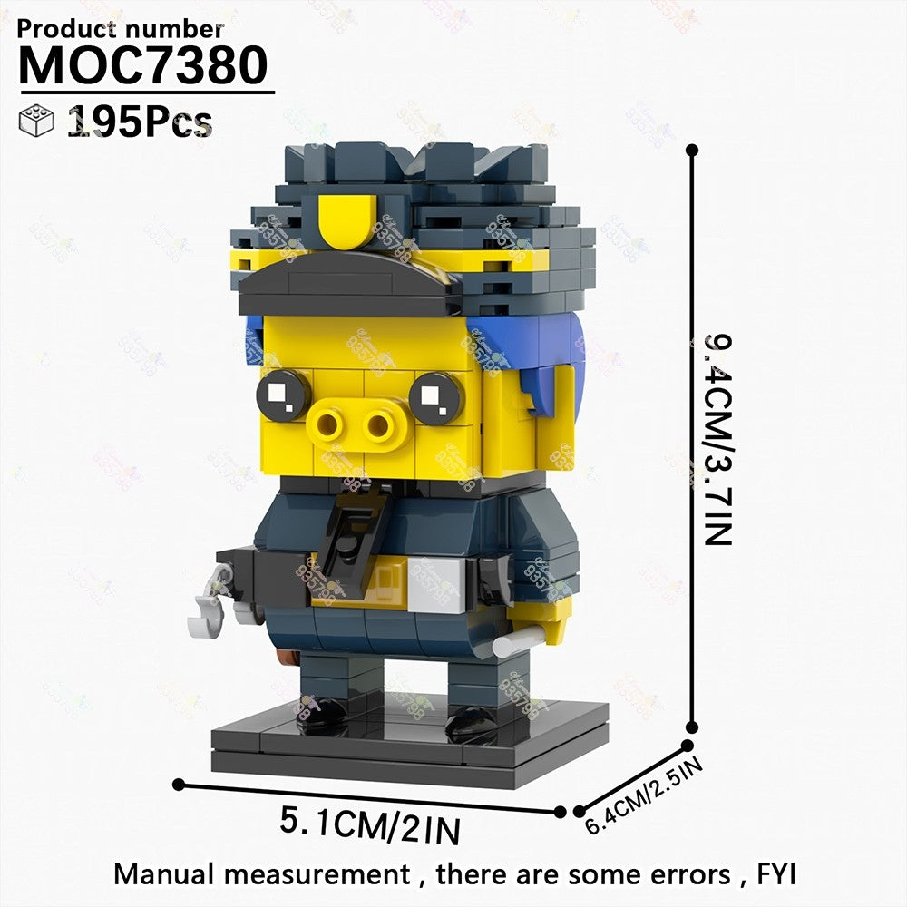 MOC Animação Série Bonecos para Montar Brickheadzed Marge Bart Maggie Homer Brinquedo DIY Modelo de Personagem Montar Tijolo Presente Infantil