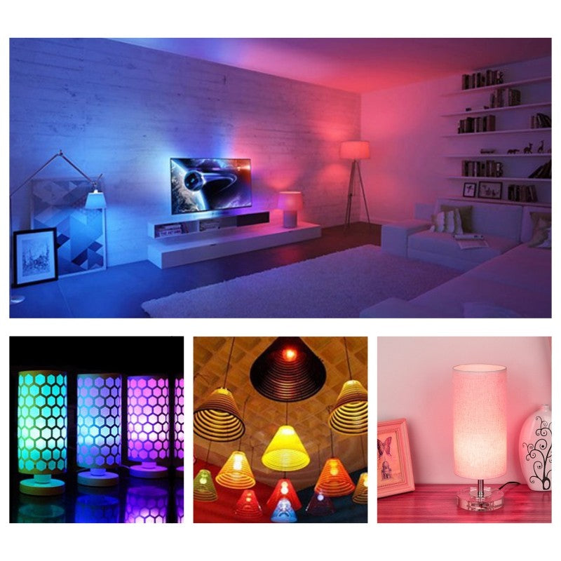 16 Color E27 RGB LED Light Bulb with Remote Control For Room Graden Party Smart Bulb Lamp Dimmer Red Green Blue White Light Bulb