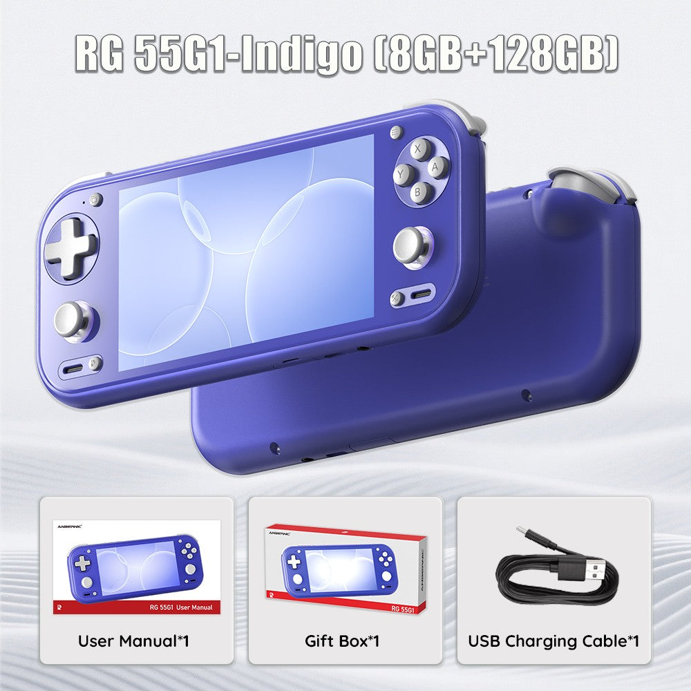 Anbernic RG 55G1 Retro Handheld Game Console Android 14 RG55G1 With 5.5 Inch Touch IPS Screen 3D Hall joystick RGB Lighting