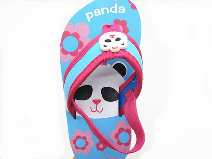 2025 Summer Children Cute Cartoon Animal Slippers Beach Shoes Kids Flip Flops Elastic Band Anti-slip Sandals Boys Girls Slippers