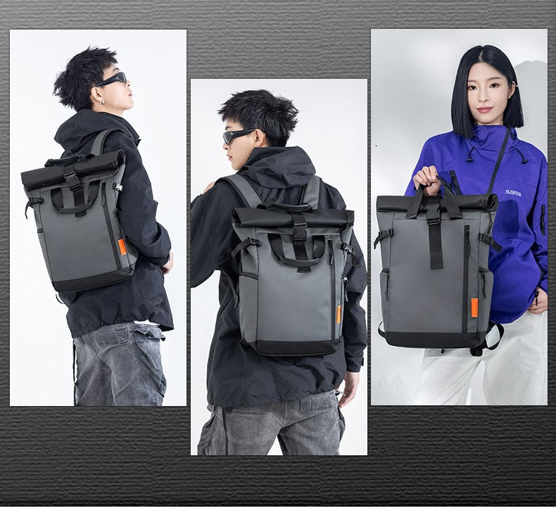 Mochila Masculina para Viagem, Notebook de 15,6 polegadas, Impermeável, para Acampamento, Caminhada, Escola, Faculdade e Negócios