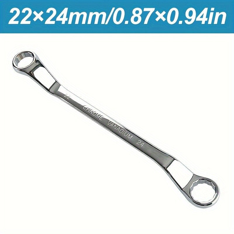 1pc Chrome Vanadium Steel Dual Head Dual-purpose Plum Wrench Auto Repair Wrench Tool Eye Wrench Repair Hardware Tool Plum Wrench