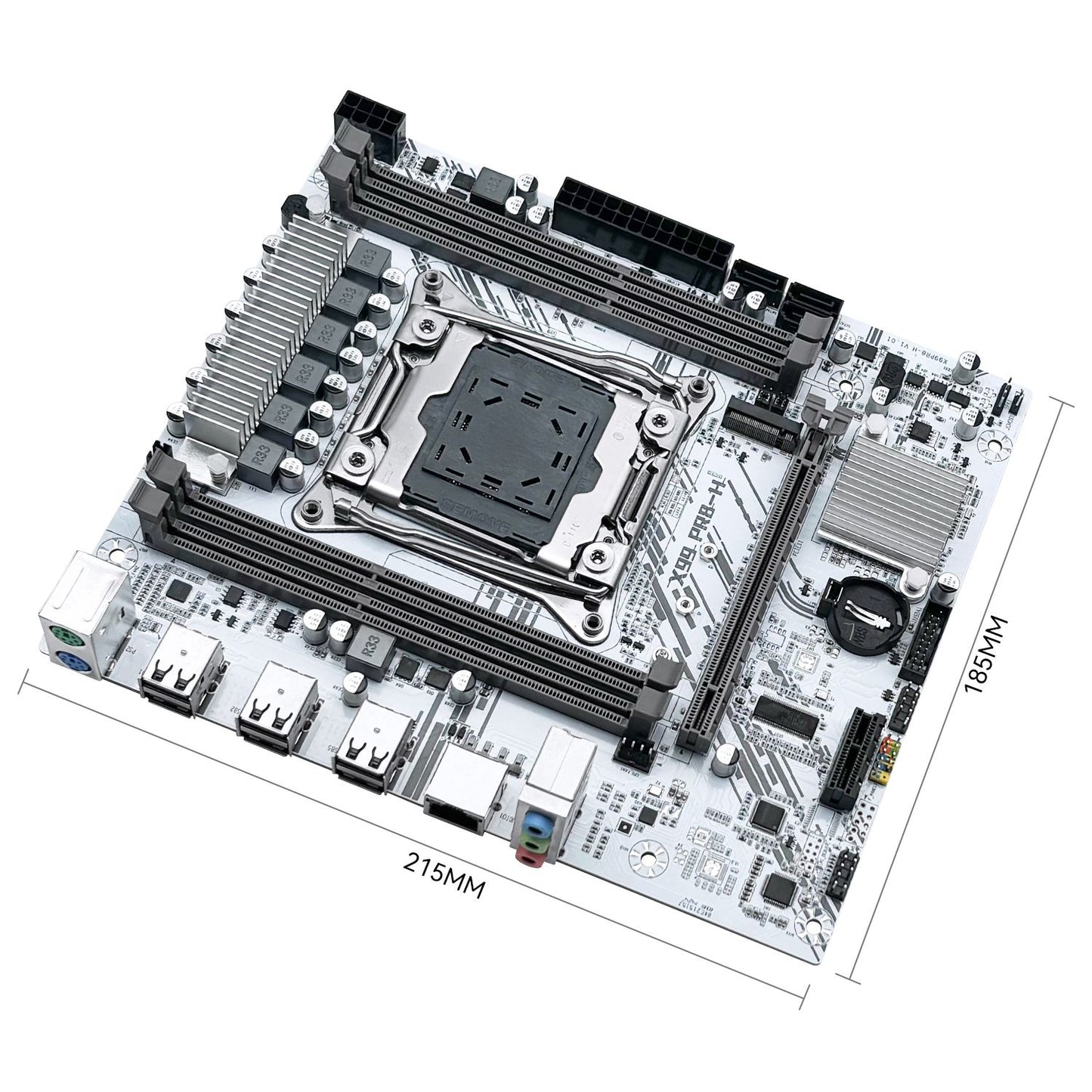 MACHINIST X99 Motherboard Kit Set With Intel LGA2011-3 Xeon E5 2696 V3 CPU DDR3 16GB 2400MHz ECC RAM NVME M.2 SATA White PR8-H