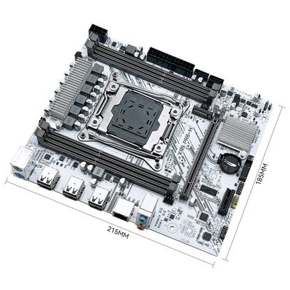 MACHINIST X99 Motherboard Kit Set With Intel LGA2011-3 Xeon E5 2696 V3 CPU DDR3 16GB 2400MHz ECC RAM NVME M.2 SATA White PR8-H