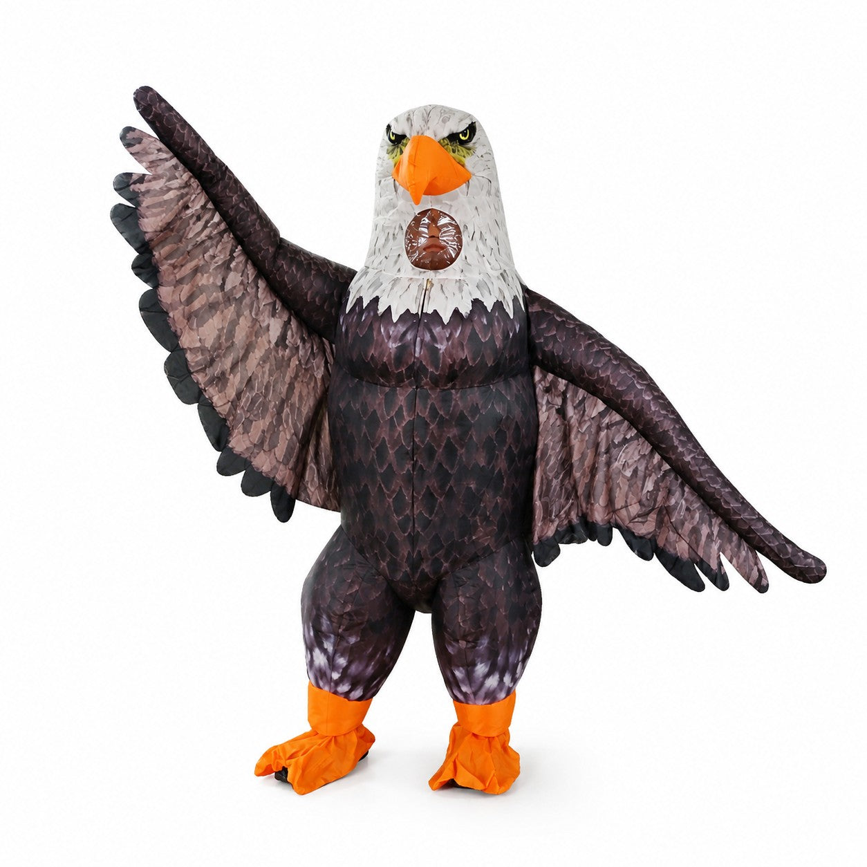 Inflatable Bald Eagle Costume for Adults, Funny Blow Up Eagle Costume, Adult Halloween Costume for Party Cosplay Festivals