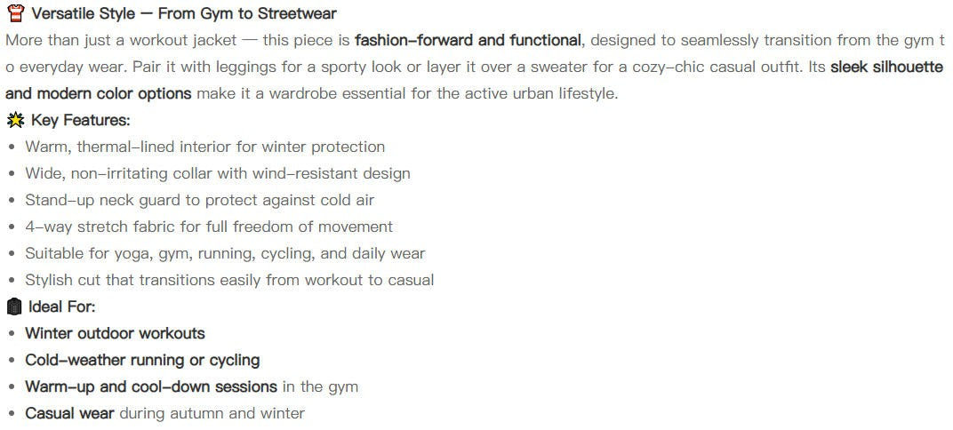 Women's High-End Velvet Yoga Jacket Stand Collar Long Sleeve Fitness Running Training Top for Autumn Winter Sports