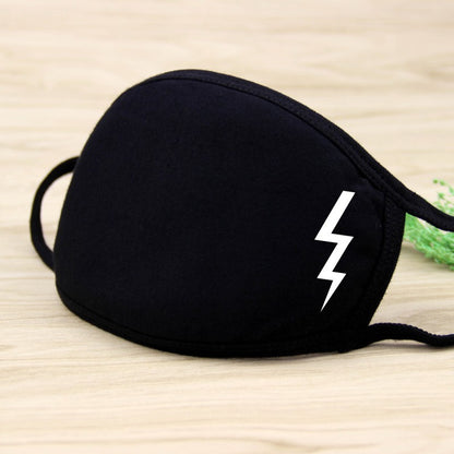 1PCS Unisex Black Cotton Mouth Mask Reusable Mask Dustproof Washable Face Mask Anime Masks For Cycling Camp Mascarillas