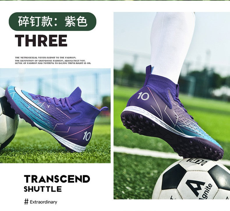 Hot Sale Mens Soccer Cleats High Ankle Football Shoes Long Spikes Outdoor Soccer Traing Boots For Men Women Soccer Shoes