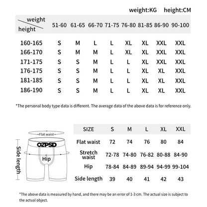 ETHIKA Men Underwear Breathable Sexy Men's Panties Lingerie Underpants Male Man Boxers Fashion Print Mens Boxer Briefs Trunks