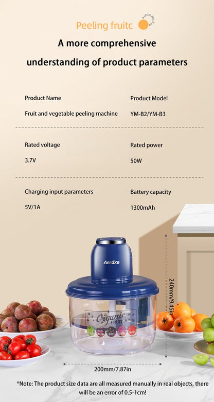 Grape Peeler Fully Automatic Household Electric Fruit Peeler Qingti Peeler Divine Tool Wireless Portable Easy Kitchen Gadget