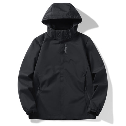 Autumn New Men's Mountaineering Jacket Windproof and Waterproof Fabric Fashion Hip Hop Design Casual Oversize Outdoors Coat
