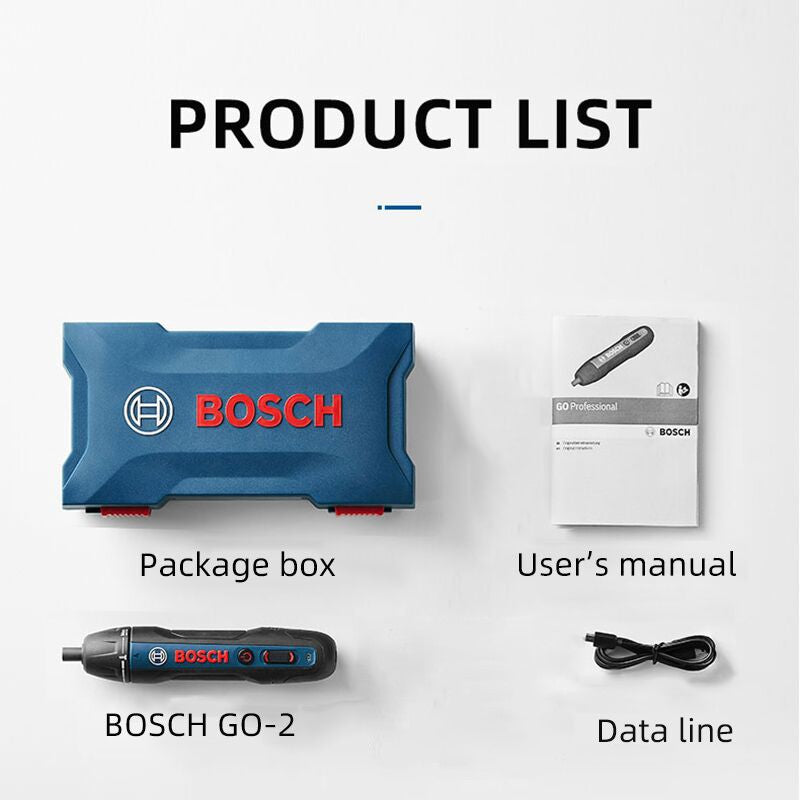 Parafusadeira Bosch Go 2 Recarregável Sem Fio Furadeira Parafusadeira de Impacto Bosch Go Parafusadeira Elétrica Ferramentas Elétricas Domésticas Multifuncionais