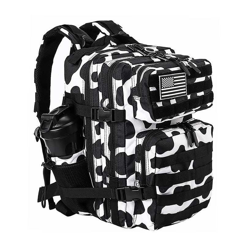LHI Mochila Tática 45L/35L/25L para Homens e Mulheres, À Prova D'Água, Bolsa de Ginástica para Atletas, Mochila de Viagem para Caminhada ao Ar Livre com Porta-Garrafas