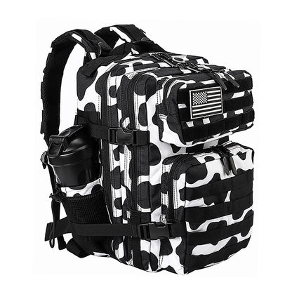 LHI Mochila Tática 45L/35L/25L para Homens e Mulheres, À Prova D'Água, Bolsa de Ginástica para Atletas, Mochila de Viagem para Caminhada ao Ar Livre com Porta-Garrafas