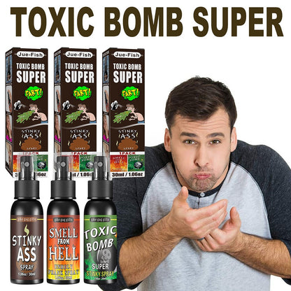 6 unidades-1 unid. 30ml Adereços de Halloween Spray Líquido de Peido Não Tóxico Bomba de Cheiro Fedorento Brinquedo de Pegadinha de Gás Malcheiroso Artigos de Festa de Brincadeira