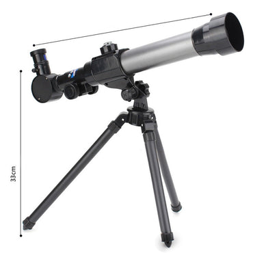 Telescópio Astronômico Infantil Monocular para Ensino Básico Ocular de Alta Potência 20X 30X 40X