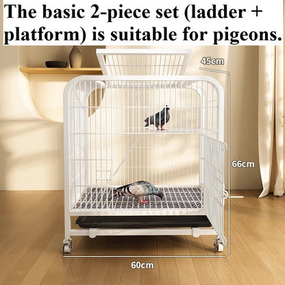Gaiola de pássaros doméstica grande, luxuosa, para papagaio listrado, para aves grandes, gaiola de reprodução para canários