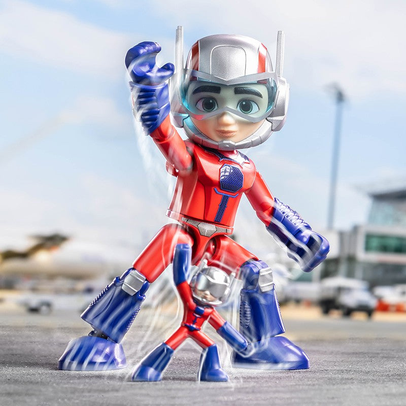 Em estoque, Blokees Genuínos Marvel Spidey Amazing Friend Homem-Aranha Miles Homem-Formiga Boneco Anime Action Figure Colecionáveis Brinquedos Modelo