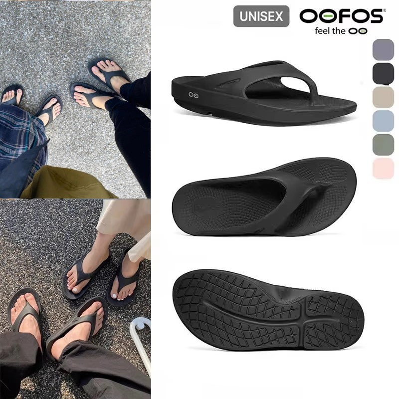OOFOS NEW Sandals - Lightweight Recovery Shoes Slippers Men Women Soft Bottom Indoor Home Slides Sandals Light Beach Shoe