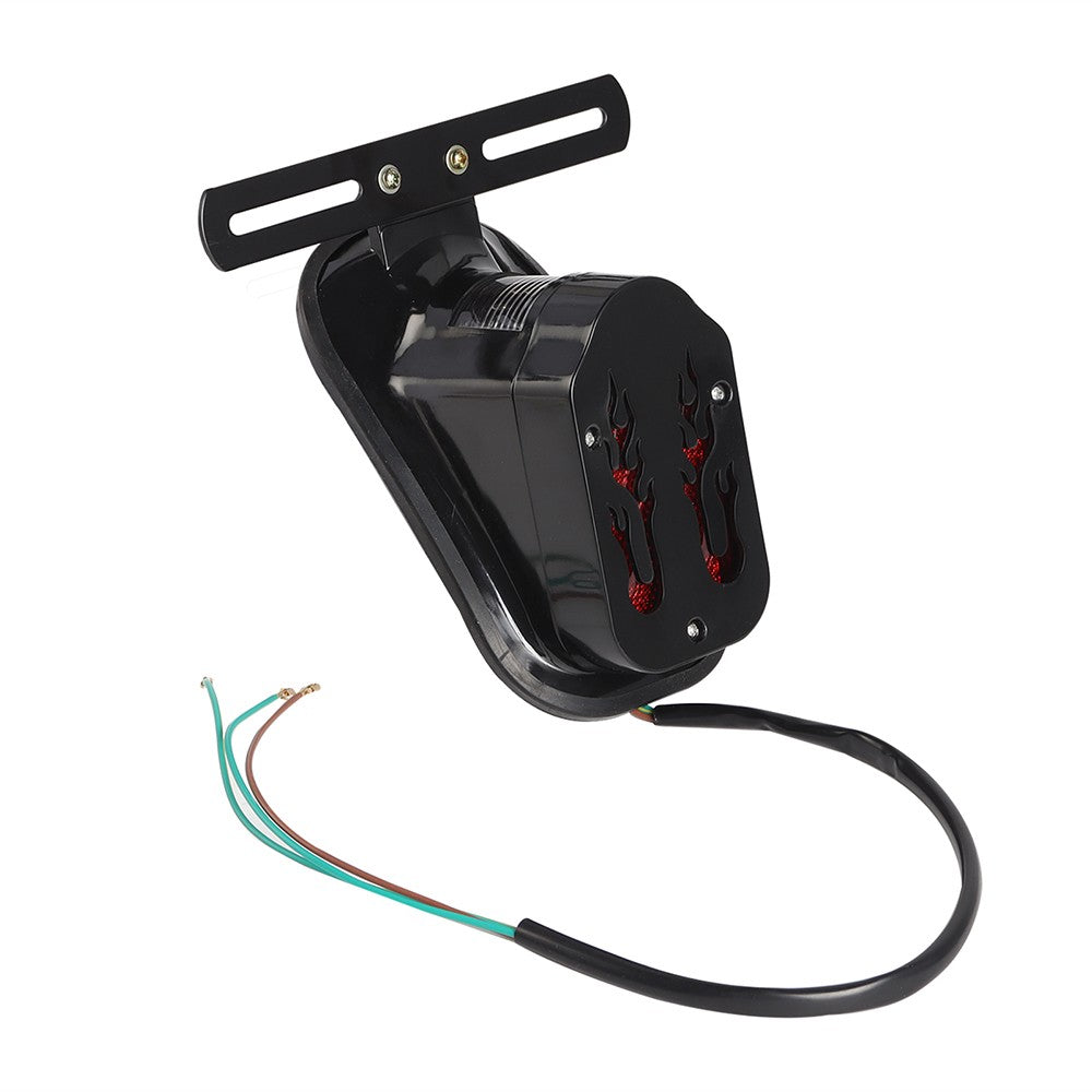Para-lama traseiro de motocicleta com lâmpada de freio e luzes de placa Caveira Cruzada em Formato de Lápide Para Harley Chopper Bobber Personalizada