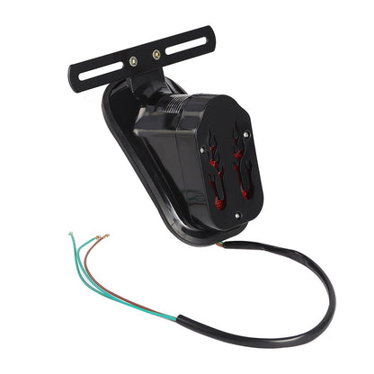 Para-lama traseiro de motocicleta com lâmpada de freio e luzes de placa Caveira Cruzada em Formato de Lápide Para Harley Chopper Bobber Personalizada