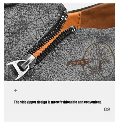 Handmade Leather Men Shoes Casual Slip On Loafers Breathable Leather Shoes Men Flats Hot Sale Moccasins Outdoor Shoes Plus Size