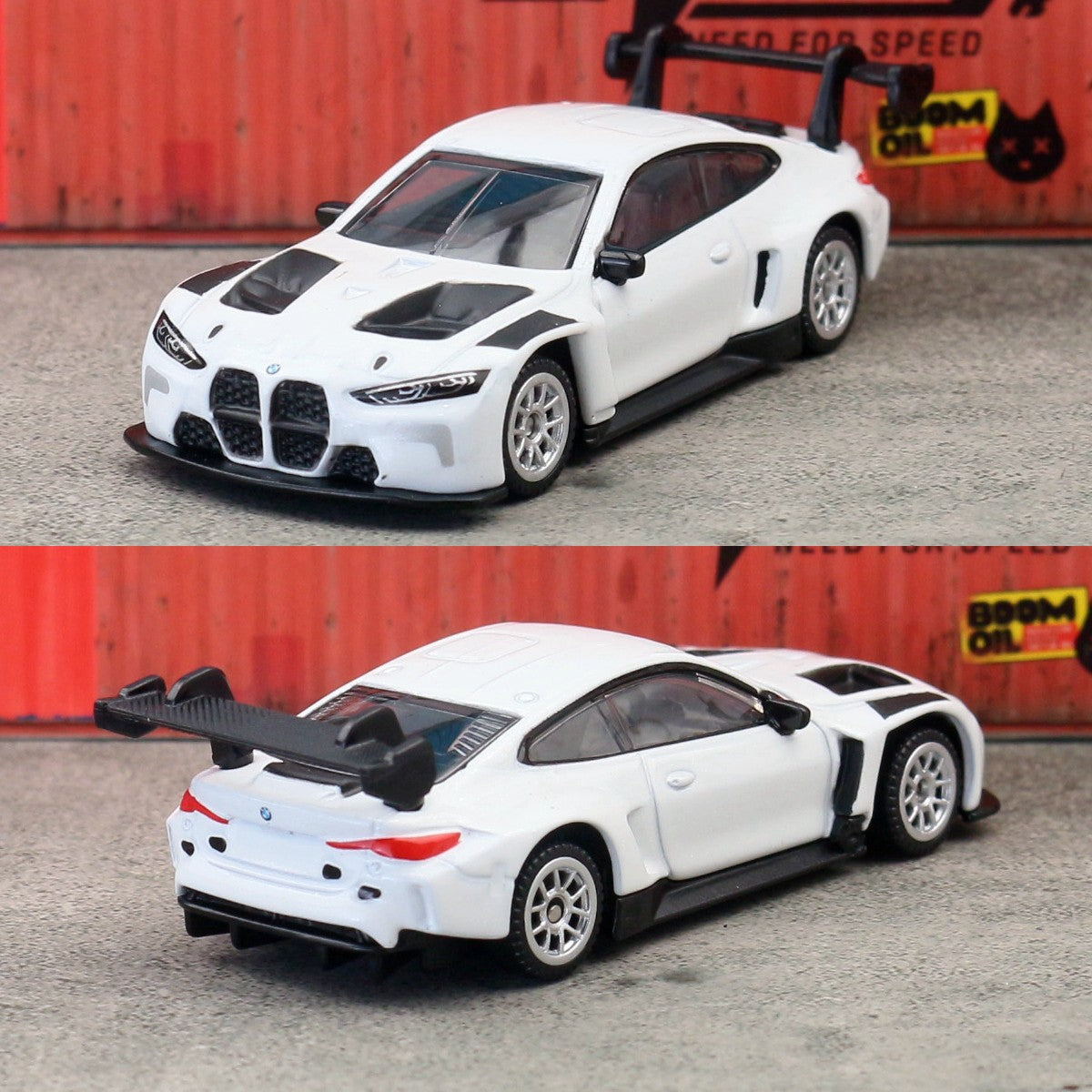 1/64 BMW M4 GT3 Toy Car Model CCA MSZ 1:64 Diecast Vehicle Miniature Free Wheels Collection Suitable for Hot Wheels Gift Kid