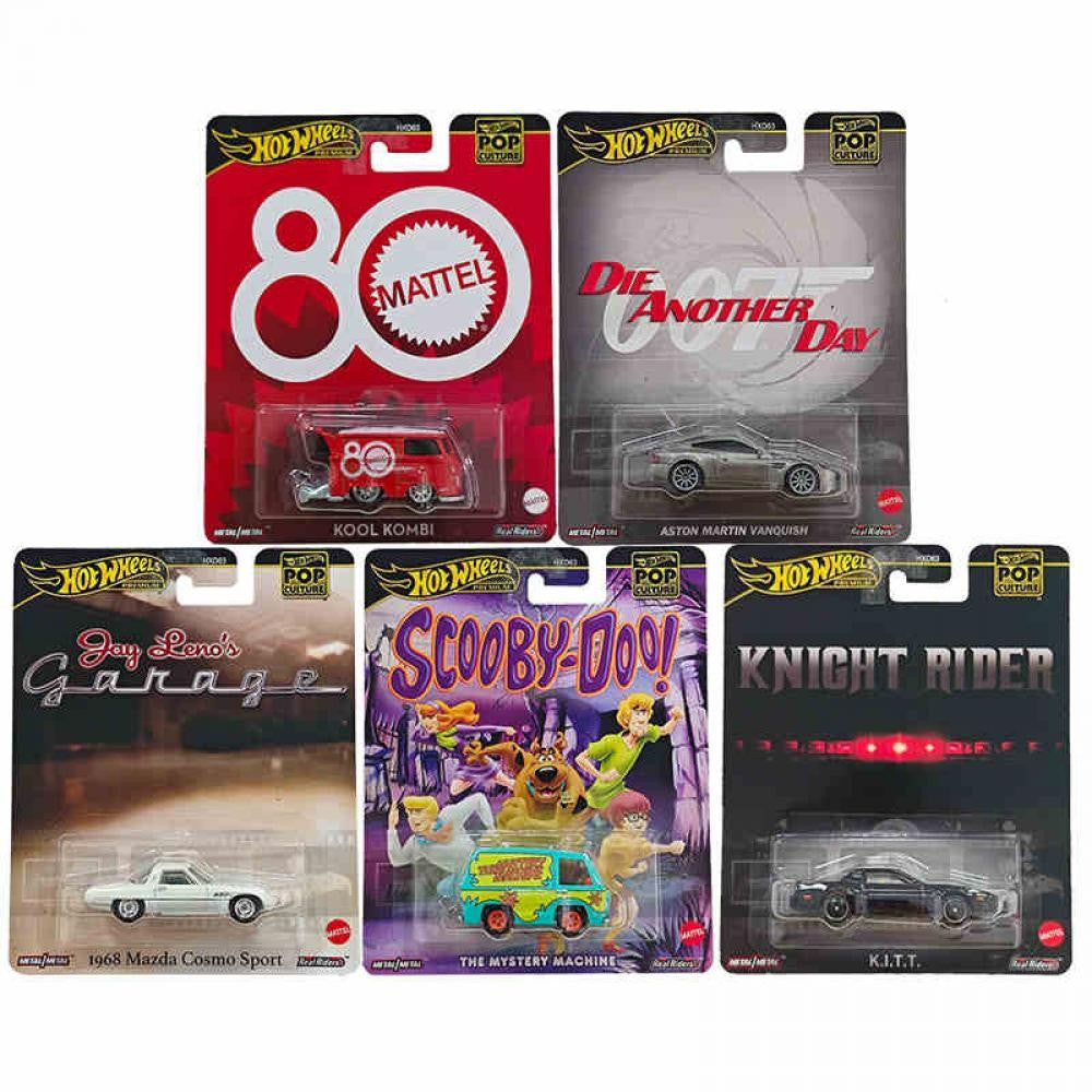 Hot Wheels Pop Culture 2024 HXD63 G Car 80º Aniversário Mattel Modelo Colecionável Miniatura 1:64 Brinquedo de Metal