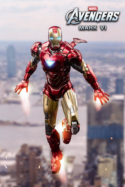 ZD Original Iron Man MK30 Blue Steel 1/10 Iron Patriot MK3 Marvel legends War Machine 10th Anniversary Action Figure Model Gift