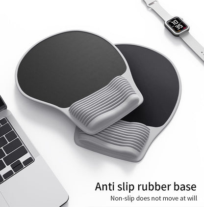 Ergonomic Mouse Pad Wrist Support, Comfortable Mouse Pad Wrist Rest, Relieve Wrist Pain Gel Mouse pad, Laptop, computer, office