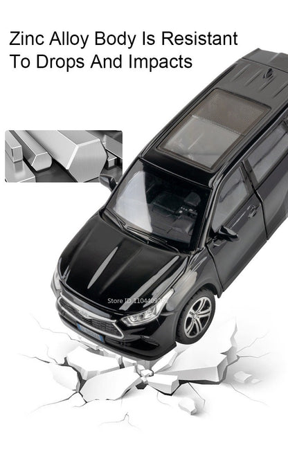1:32 Scale Highlander GR86 Sports Car Model Toy Metal Diecast Pull Back Veículo em Miniatura Som Luz Modelos Coleção Presente Menino