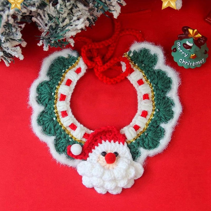 Roupa para cachorro Coleira para gato Roupa para gatos Cachecol de Natal para animais de estimação Coleira de Natal Fofo Doce Decoração para animais de estimação Gravata-borboleta Fantasia de gato Acessórios para gatos