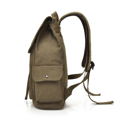 New High Quality Canvas Men Backpack Large Shoulder School Bag Rucksack For Boys Travel Fashion Camping Bags Fashion Simple Bags
