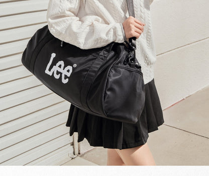 LEE Dry Pocket Sports Fitness Gym Bag for Women Men Large Capacity Waterproof Oxford Duffel Luggage Travel Bag Shoe Compartment