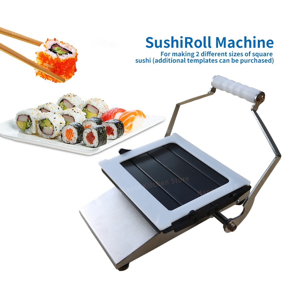 Máquina Comercial para Fazer Sushi em Rolo Kit Profissional para Fazer Sushi Utensílios de Sushi Redondo/Quadrado