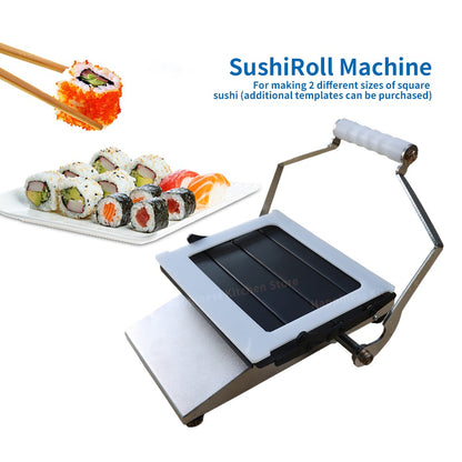 Máquina Comercial para Fazer Sushi em Rolo Kit Profissional para Fazer Sushi Utensílios de Sushi Redondo/Quadrado