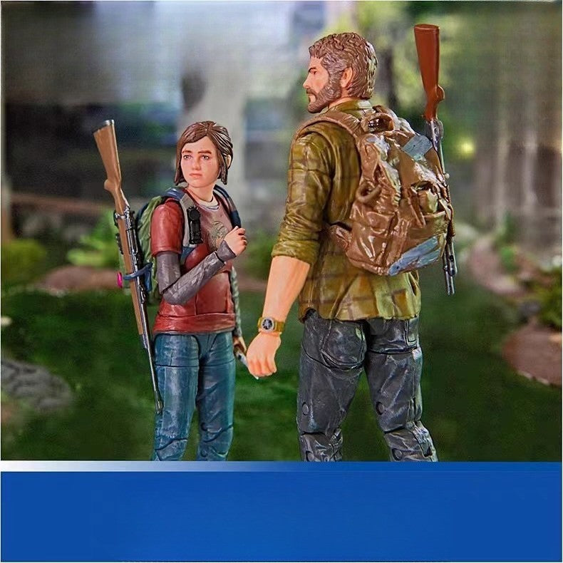 Em estoque original The Last of Us Joel e Ellie SpinMaster Boneco de ação novo escala 1/7 26.6cm PVC