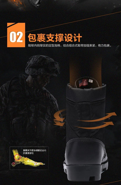 2024 Autumn and Winter Wolf Men's Hight-Top Desert Fans Delta Boots