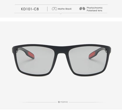 KDEAM Retangular Ultra Leve TR90 Óculos de Sol Masculino Lente Polarizada TAC 1.1mm Dirigir Óculos de Sol Feminino Esportivo Cat.3