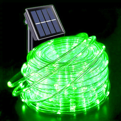 LED Solar Rope Lights Outdoor 50/100/200LEDs 8 Modes waterproof String lights for Garden Christmas Halloween Weddings Decor