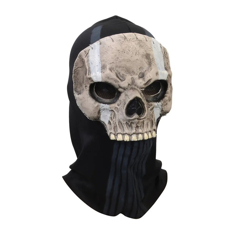 Unisex Cosplay Halloween Horror Ghost Skull Mask Latex Headgear Helmet Cosplay Perform Party Masquerade Prop