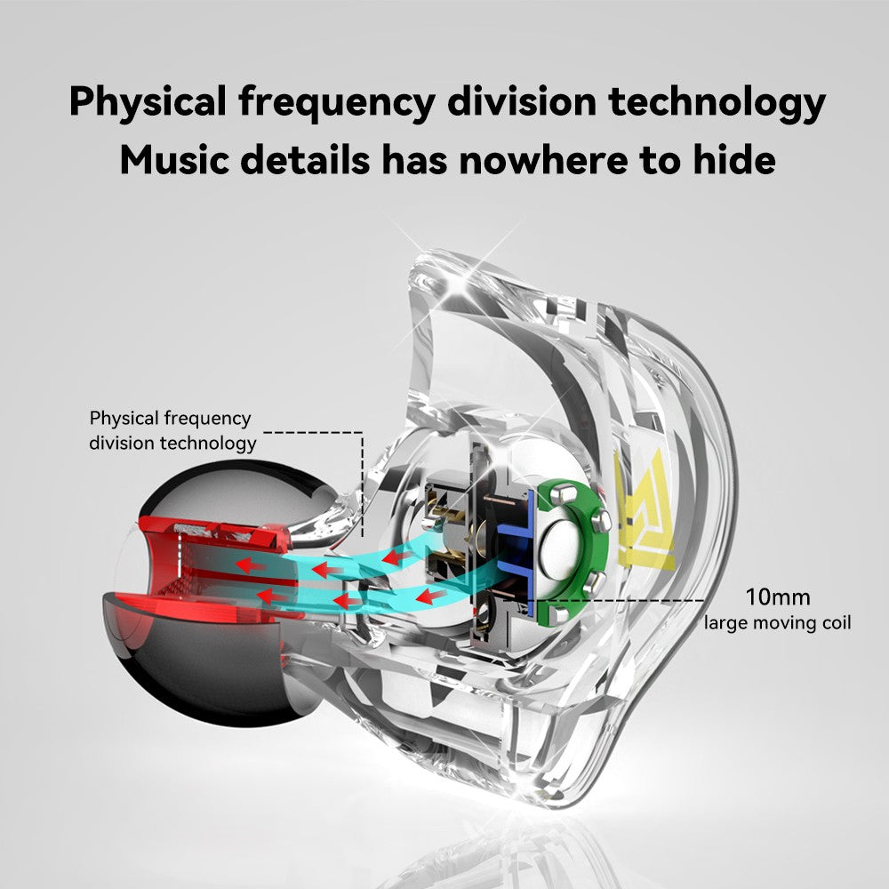 Newest QKZ AK6 Series 3.5mm In-Ear Earphone with Box Game Headset HIFI Bass Noise Cancelling Earbuds With Mic