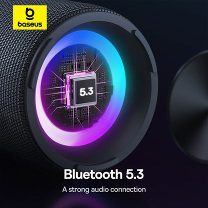Baseus AeQur 30 Air Alto-falante Portátil Sem Fio Bluetooth 5.3 Emparelhamento TWS Display Digital 15H Reprodução de Áudio Caixa de Som para Acampamento IPX5