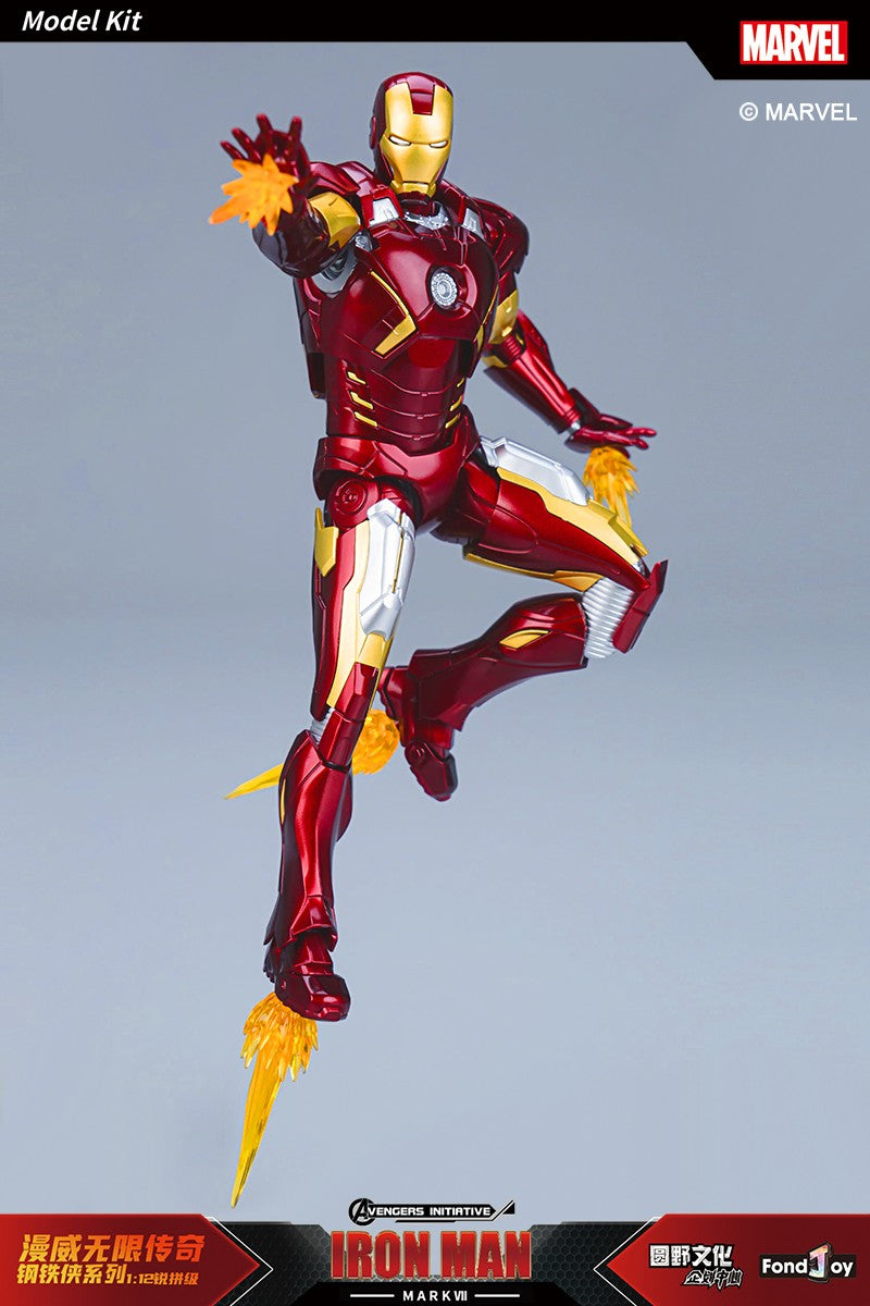 Fondjoy The Avengers Iron Man MK6 Joints Moveable Action Figures Toy 15cm ABS Material Model Toy Boy Birthday Gifts Hoilday Gift